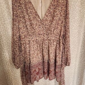 Floral Bohemian Women's Top